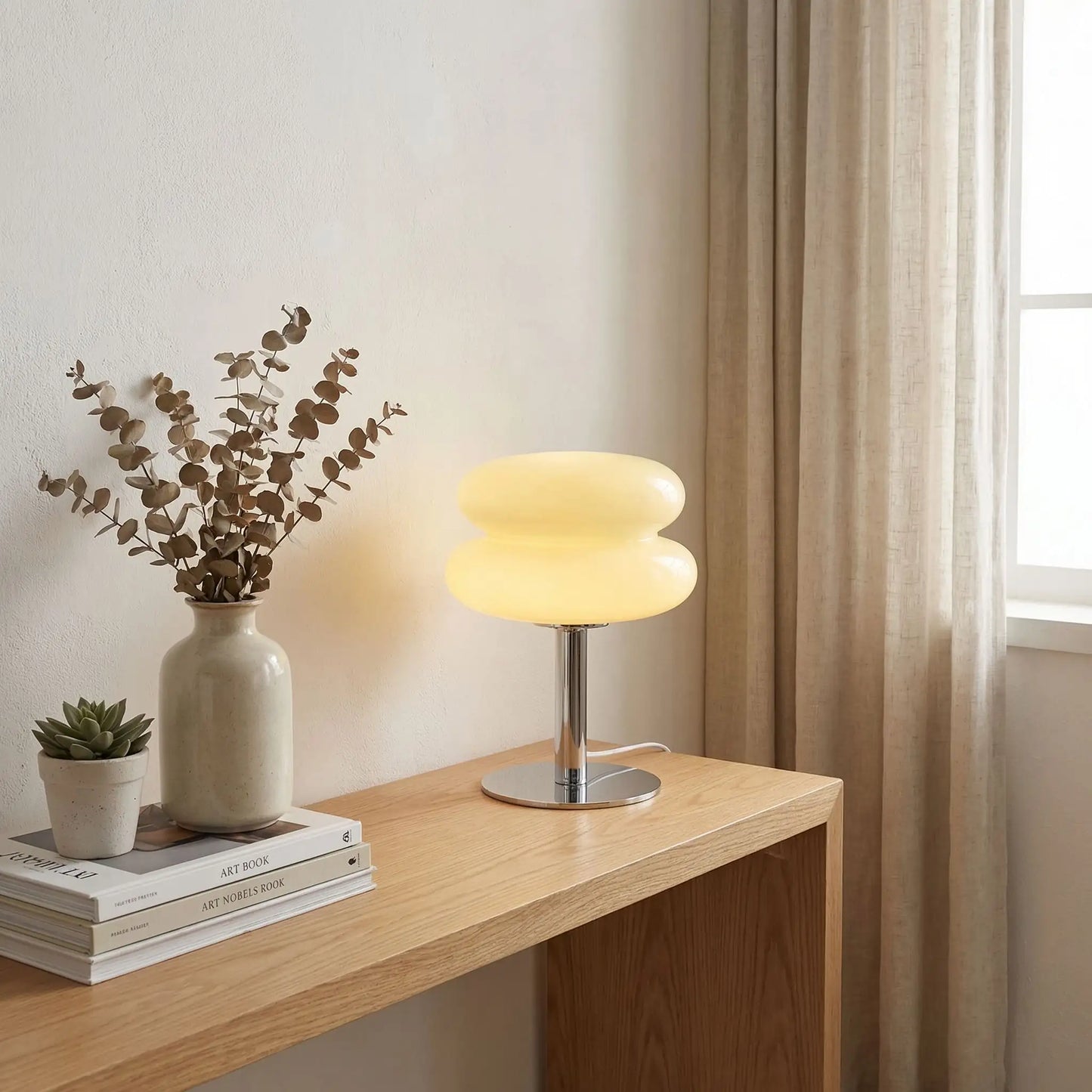 couleur jaune lampe a poser verre