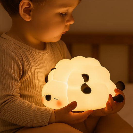 enfant sereine lumiere veilleuse bebe