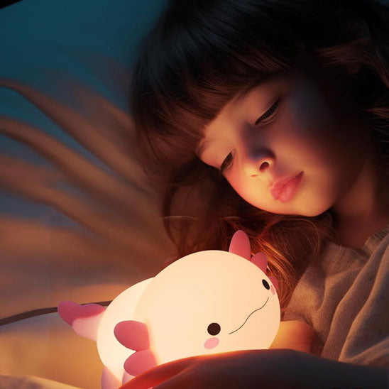 fille lumiere douce veilleuse bebe