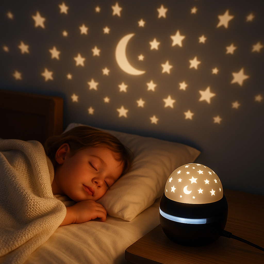 fillette nuit paisible veilleuse bebe projection plafond