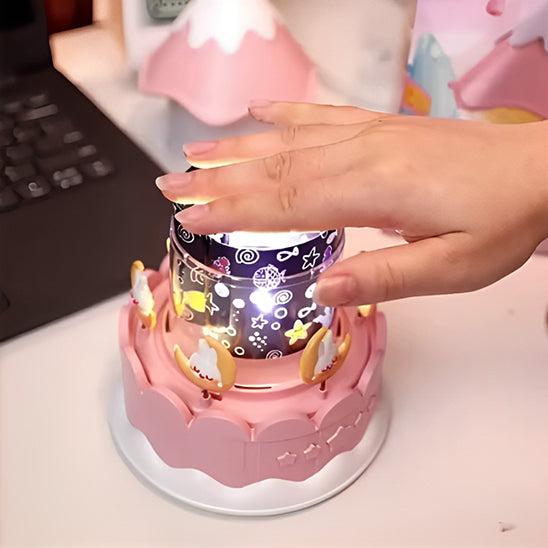 main allume veilleuse projection bebe