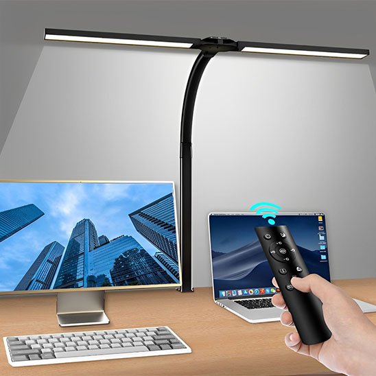 main telecommande lumiere lampe de bureau