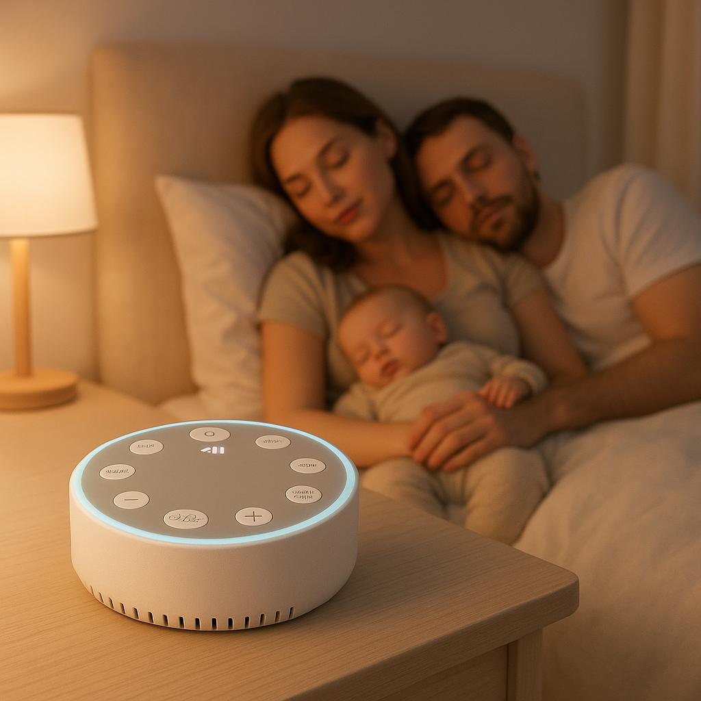 parents enfant endormis veilleuse bebe musique