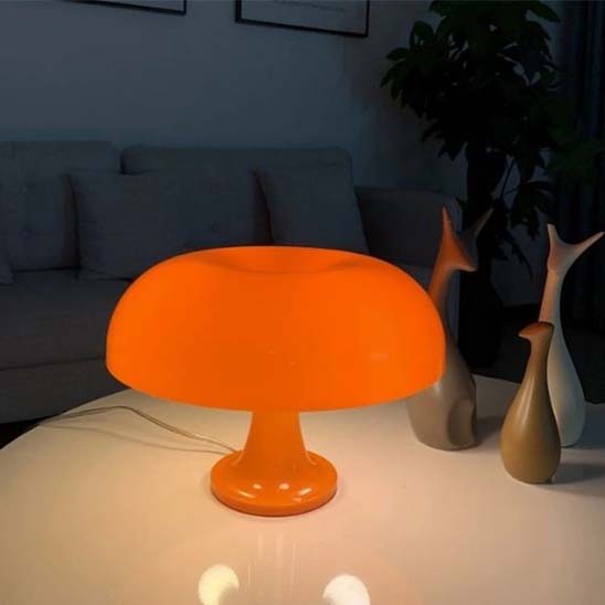 table canape sculpture bois lampe a poser