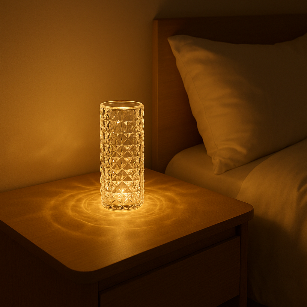 ambiance chaude preparation nuit lampe de chevet