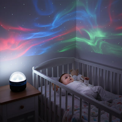 apaisement calme securite enfant attentionne lumieres veilleuse projection bebe