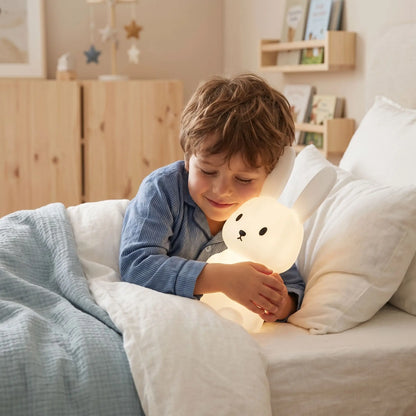 autonomie enfant coucher copain lumineux lit veilleuse lapin