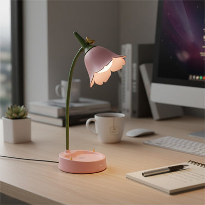 bureau-lumiere-base ronde tephone portable lampe de bureau originalel