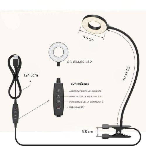 caracteristiques lampe de bureaux