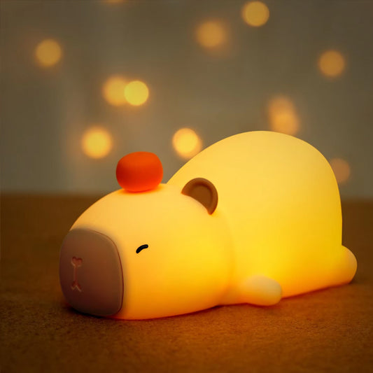 chambre baignee lumiere chaude apaisante cochon veilleuse bebe