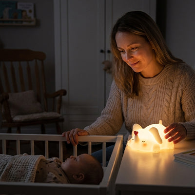 compagnon doux nomade tactile elephant lumineux veilleuse pour bebe