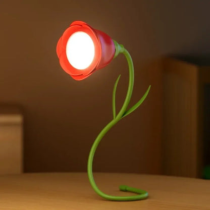 couleur rouge pimpante lampe led de chevet 