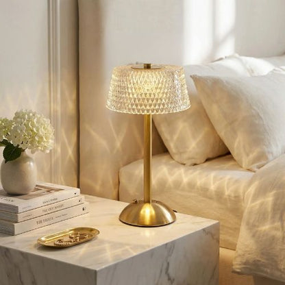 diamants dansant chambre lumineuse lampe table de chevet