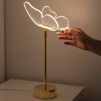 doigts pivote aile acrylique lampe a poser haute