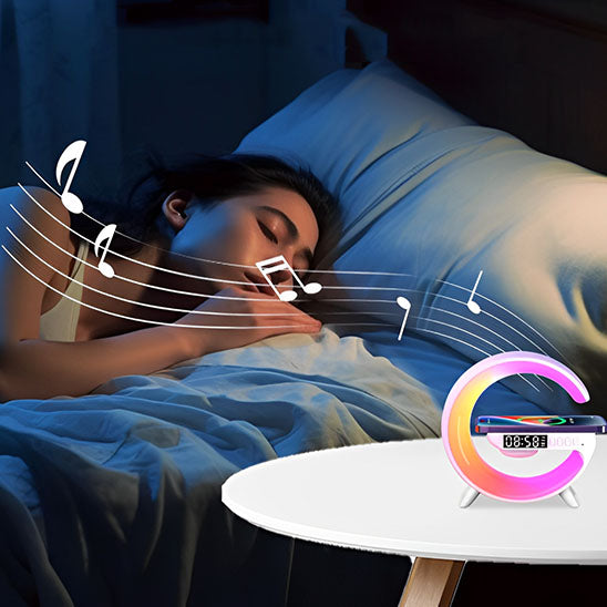 femme sommeil paisible musique douce lampe de chevet