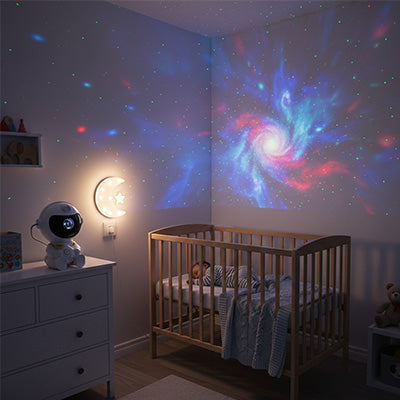 galaxie protecteur lumiere confortable veilleuse bebe projection plafond