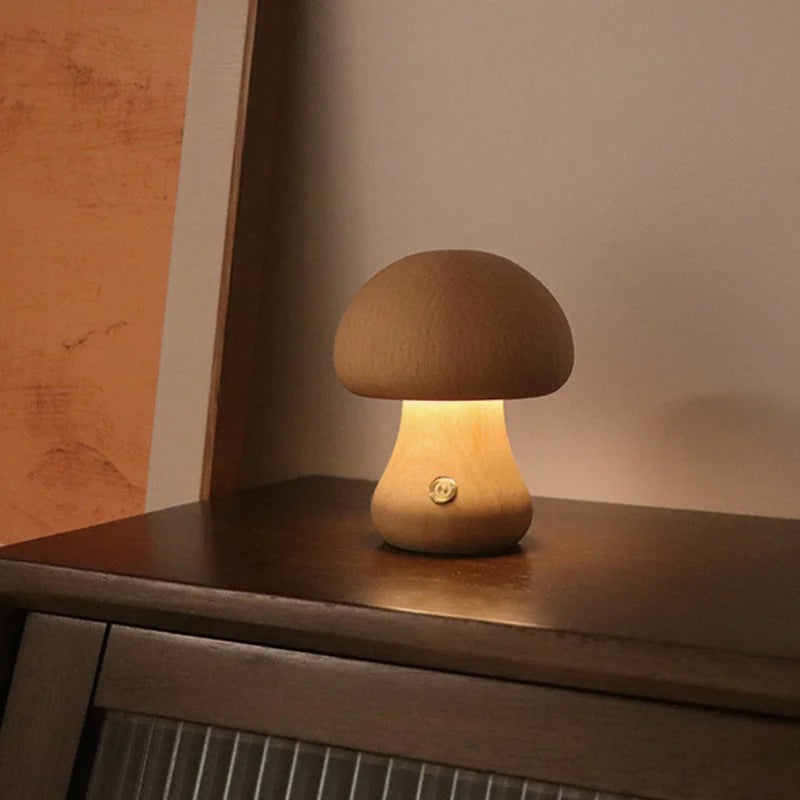 hetre clair pied ovale lampe de chevet enfant 