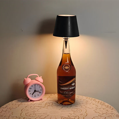 lampe bouteille reveil rose lampe a led a poser