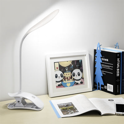 lampe de bureau a pincer livres espace travail lumiere controle tactile