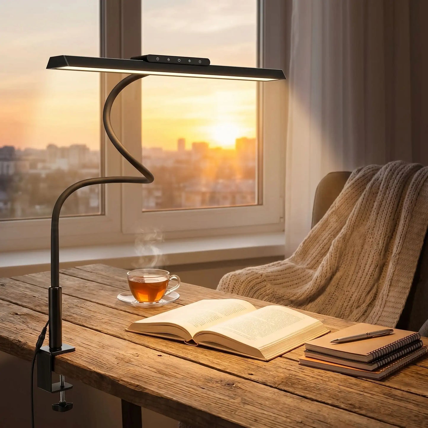 lampe de bureau articulee mobile legere  design contemporaine