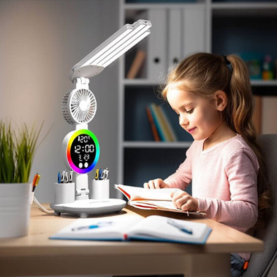 lampe de bureau ergonomique tete justable lumiere naturelle 4500 k