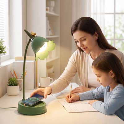 lampe de bureau fille base antiderapante eclaire espace enfant