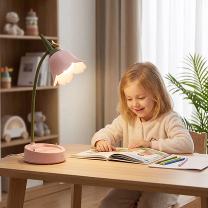 lampe de bureau fille controle tactile couleur rose activite lecture