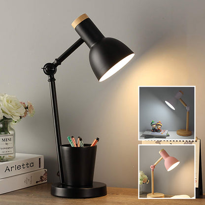 lampe de chevet couleur noir allume