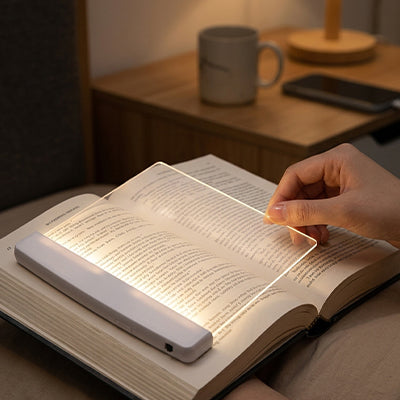 lampe de lecture led finition elegante pile rechargeable blanche 
