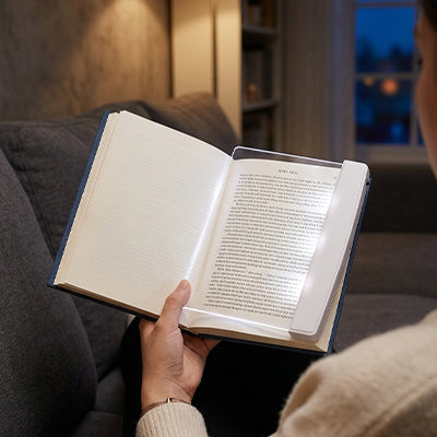 lampe de lecture led transparente marque page liberte totale