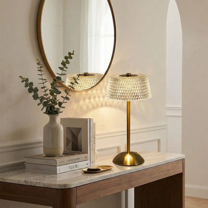 livres console bouquet ombre cristaline lampe table de chevet