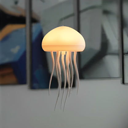 lueur chaleureuse meduse suspension air lampe de chevet