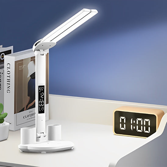 lumiere blanche horloge lampe de bureau