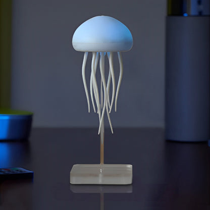lumiere bleu variation support transparent lampe de chevet