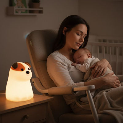 lumiere douce chaise mere endormie enfant bras meilleure veilleuse bebe