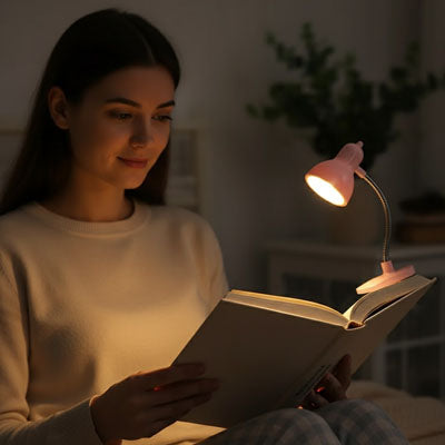 lumiere douce livre ouvert lampe de lecture