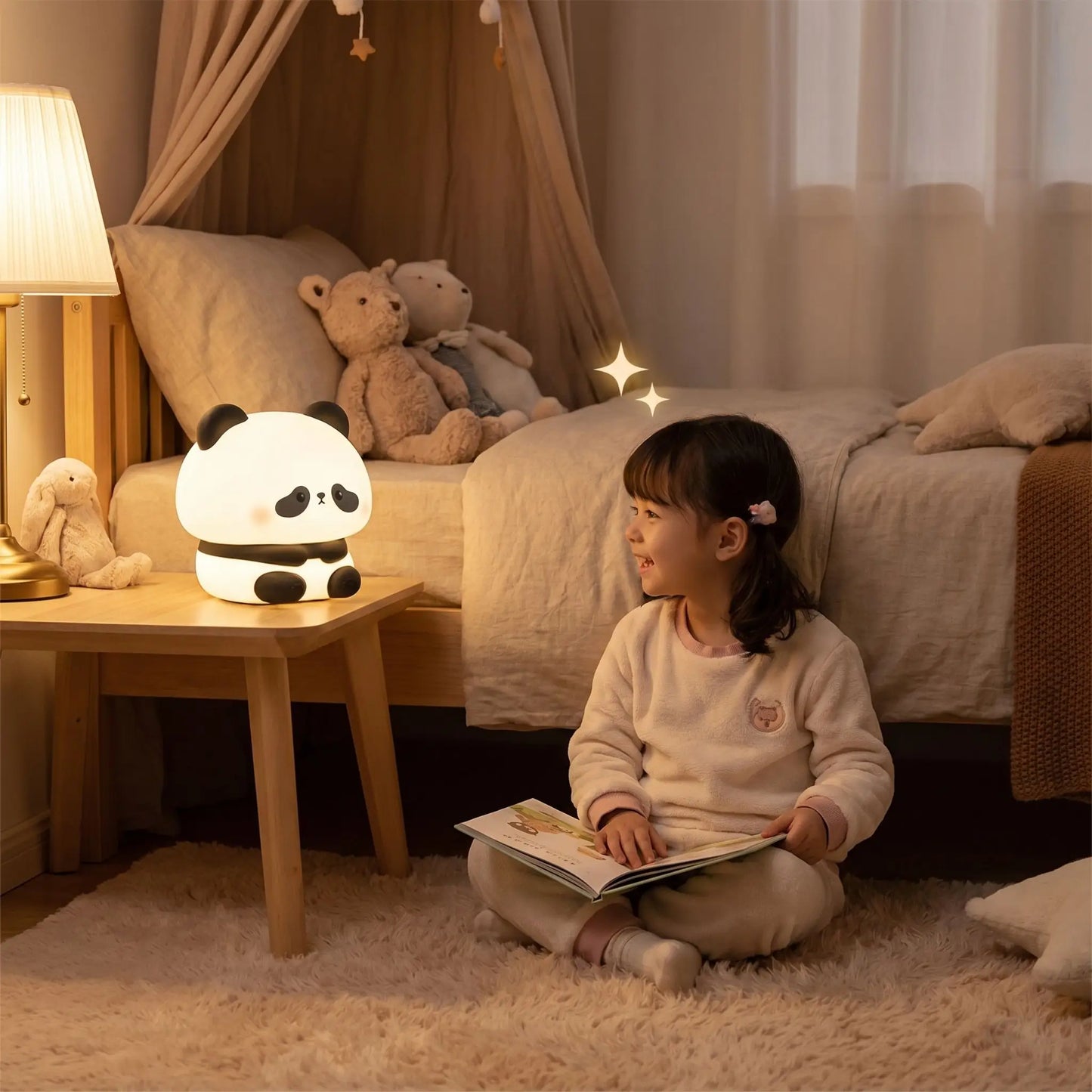 lumiere tamisee discussion copain panda lampe veilleuse enfant