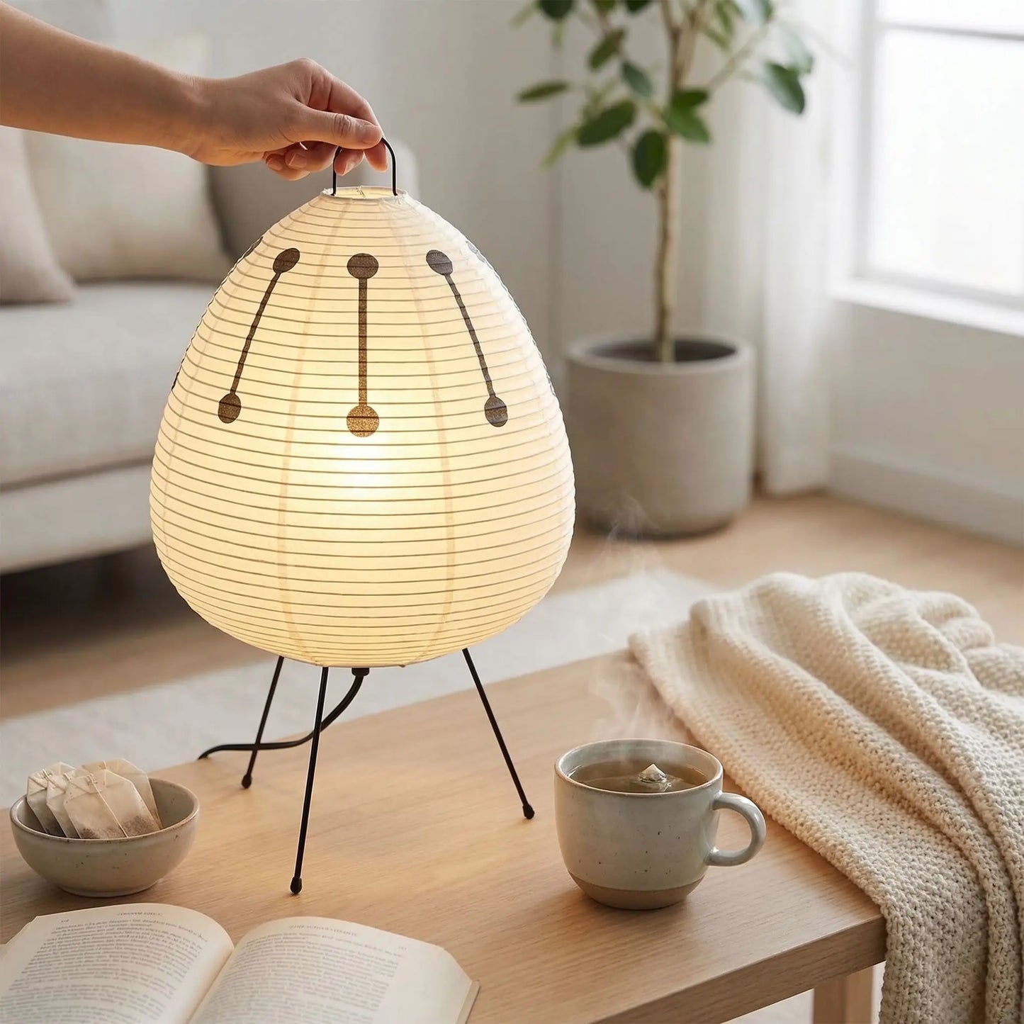 grande lampe a poser Moefiti | Style Japandi élégant