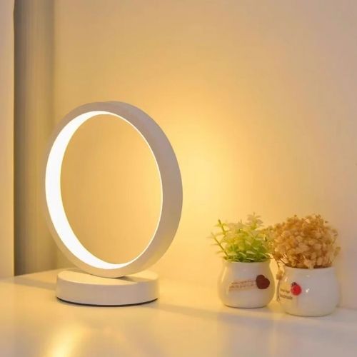lampe ceramique a poser Tilo | Design circulaire LED et finition mate