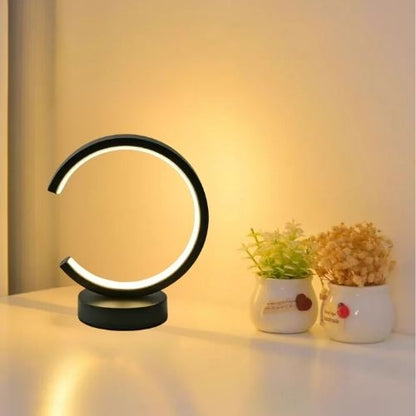 lampe ceramique a poser Tilo | Design circulaire LED et finition mate