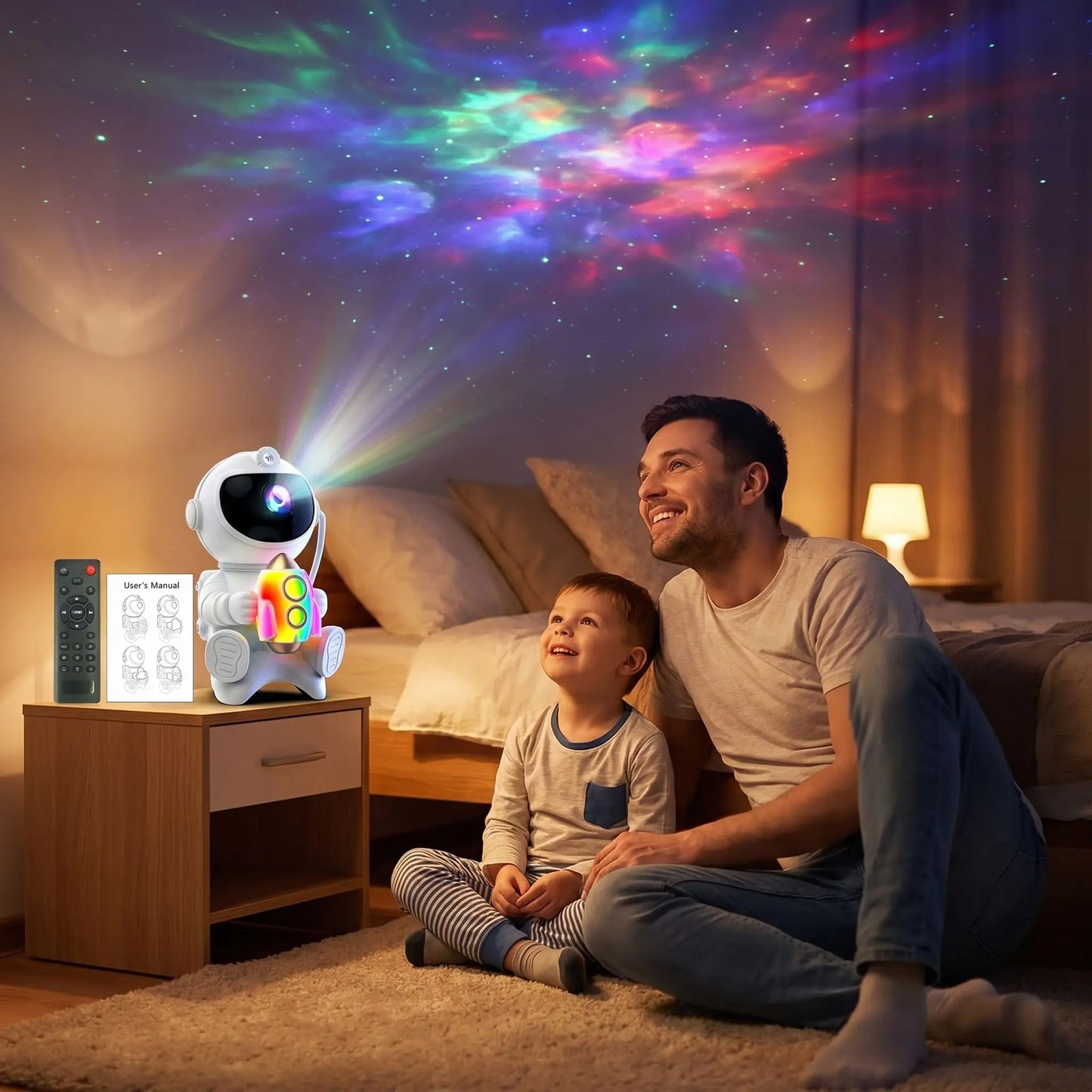 modele fusee veilleuse bebe projection plafond