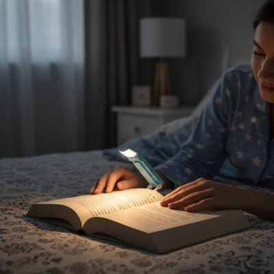 mouvement lecteur clipse page lampe de lecture