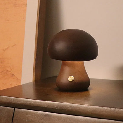 noyer intense pied ovale lampe de chevet enfant