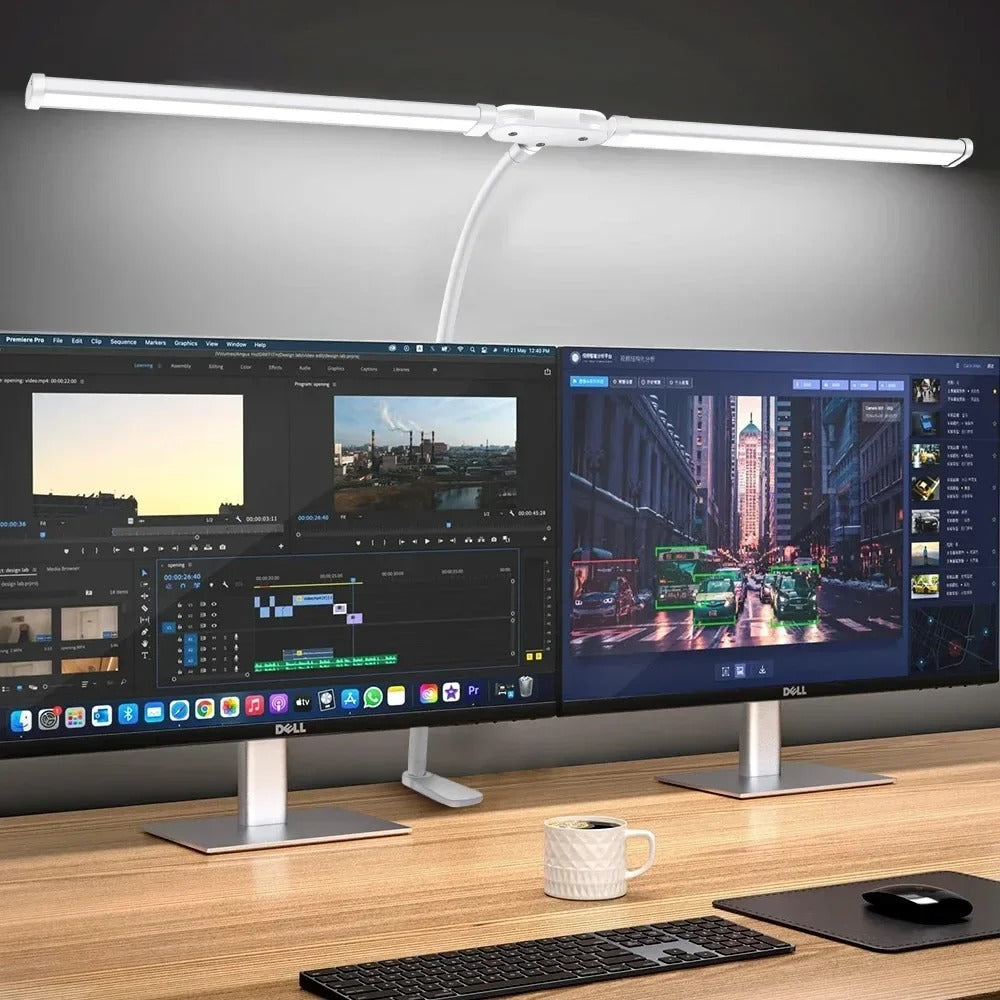 ordinateur fixe lumiere lampe de bureau