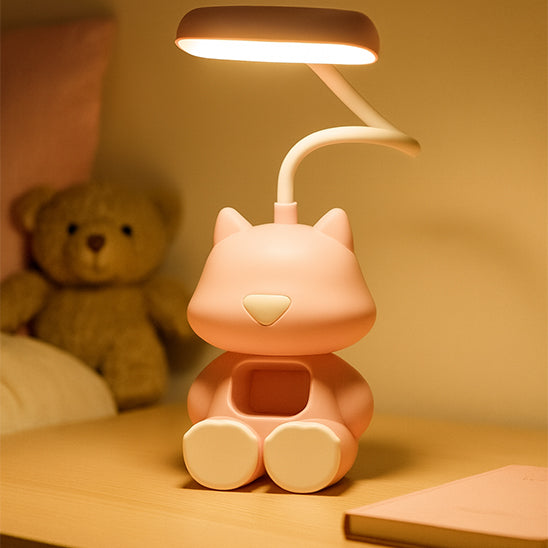 ourson regarde lumiere lampe d bureau