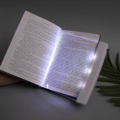 page livre illuminee panneau plat lampe liseuse
