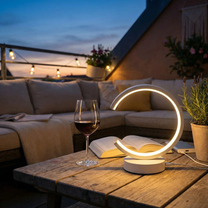 soiree terasse mobilite accessible lampe ceramique a poser