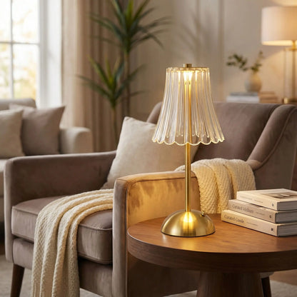 table basse salon livres lampe led a poser