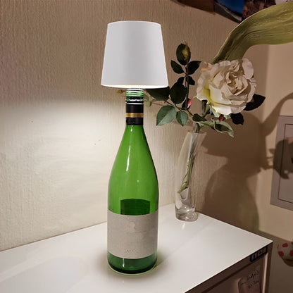 table blanc eclairage bas lampe a led a poser