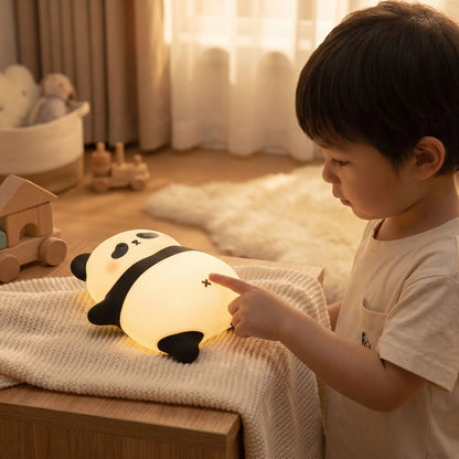 toucher enfant teste tactile silicone doux lampe veilleuse enfant